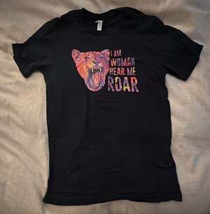 Bella+Canvas I Am Woman Hear Me Roar Graphic T-Shirt